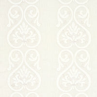 Schumacher Medici Embroidered Sheer Blanc Fabric 67640