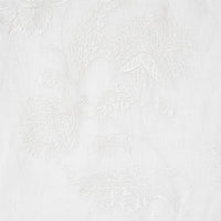 Schumacher Gabriella Embroidered Sheer Ivory Fabric 67700