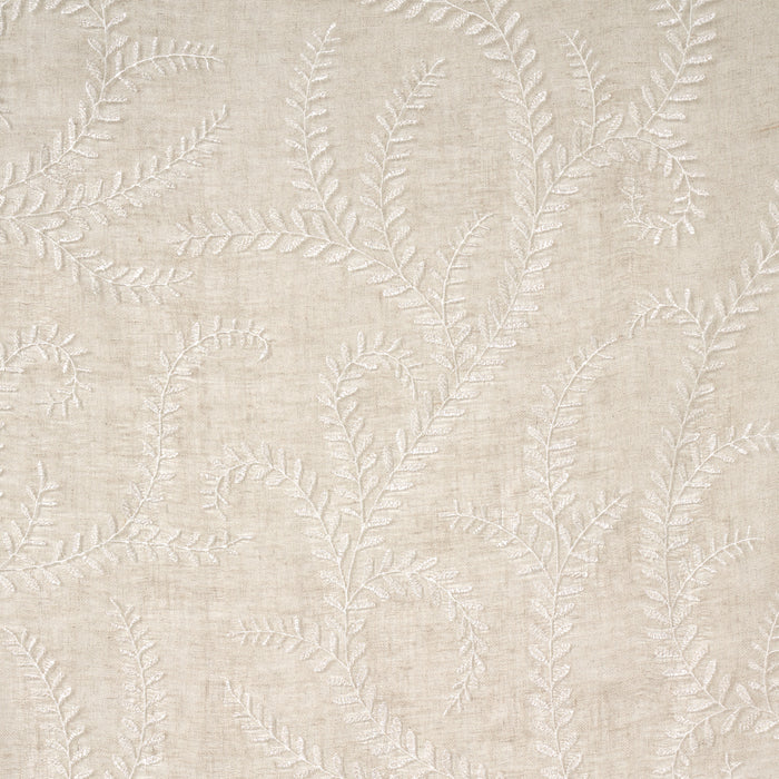 Schumacher Boboli Embroidered Sheer Linen Fabric Sample 67761