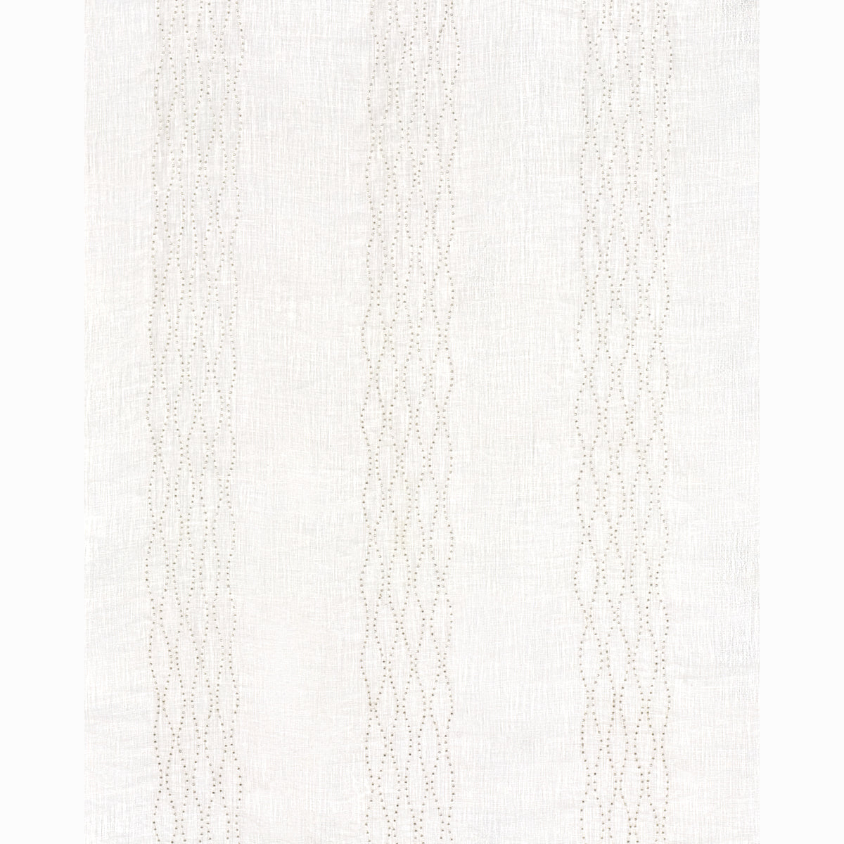 Schumacher Bella Embroidered Sheer Ivory Fabric 67990