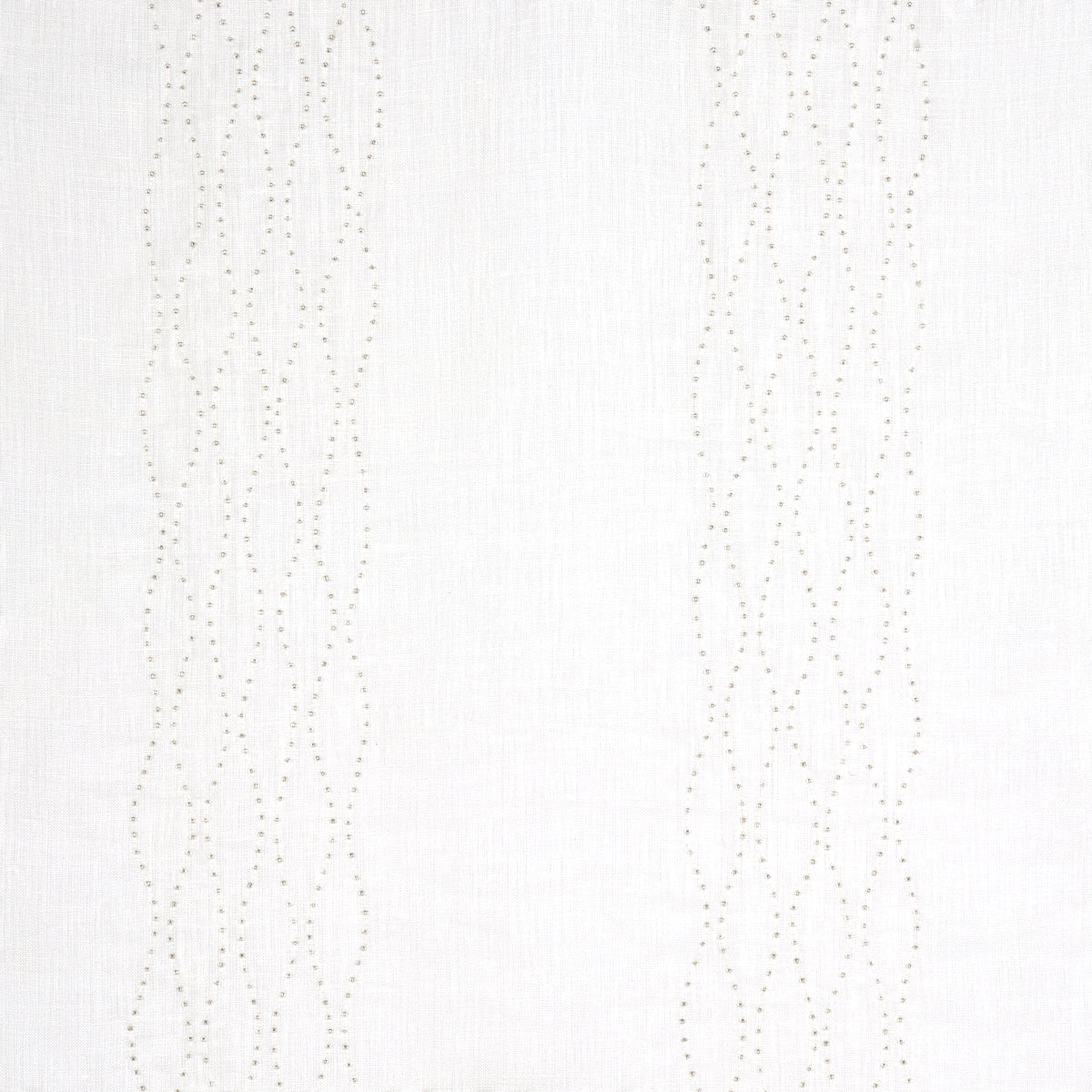 Schumacher Bella Embroidered Sheer Ivory Fabric 67990