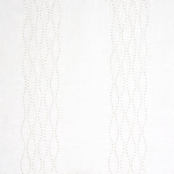 Schumacher Bella Embroidered Sheer Ivory Fabric Sample 67990
