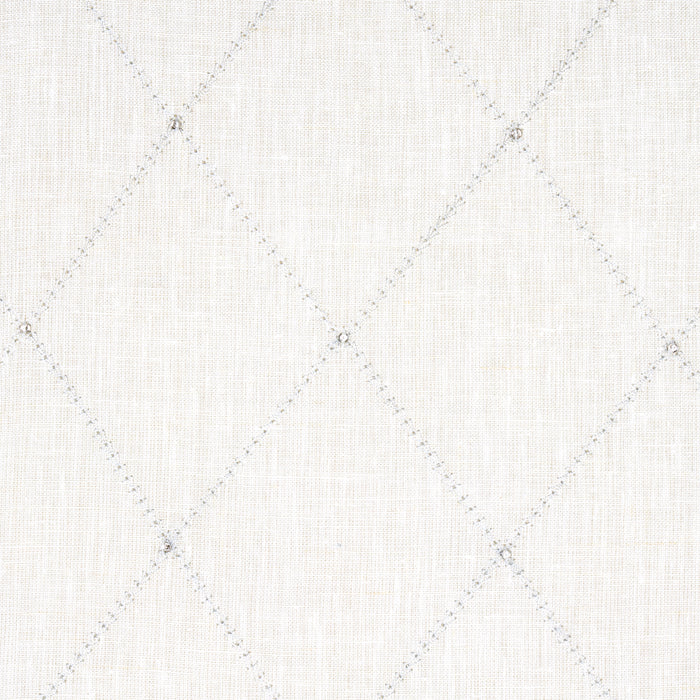 Schumacher Marquise Embroidered Sheer Pearl Fabric 68000