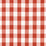 Schumacher Key West Check Persimmon Fabric 68012