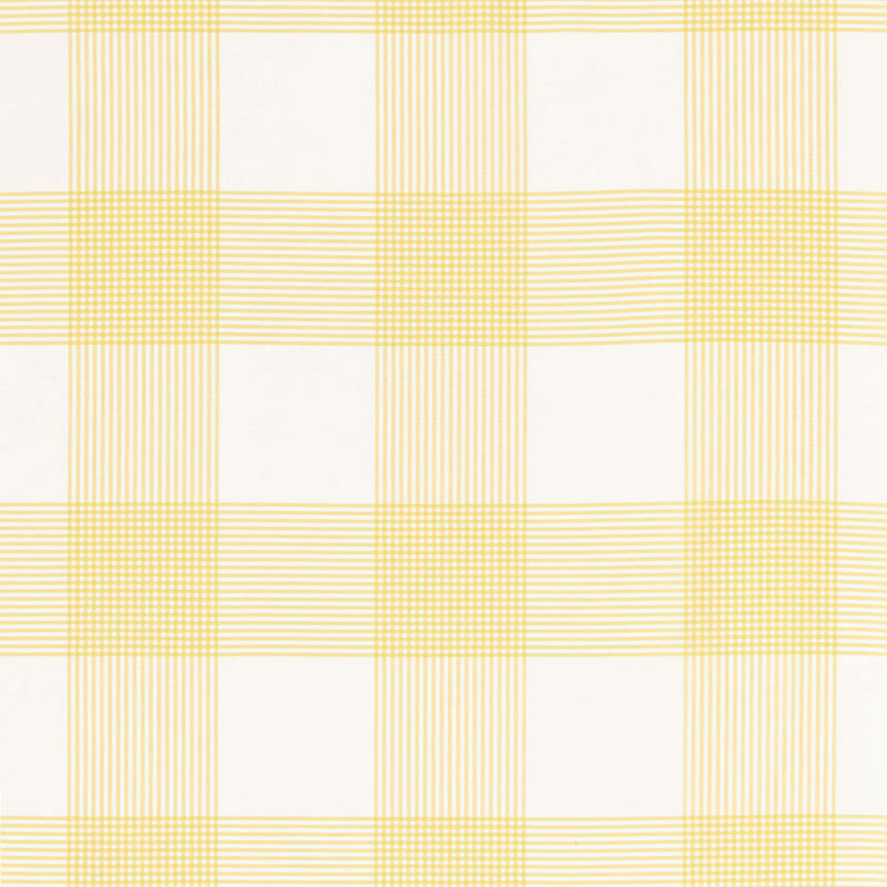 Schumacher Antigua Plaid Sunflower Fabric Sample 68032