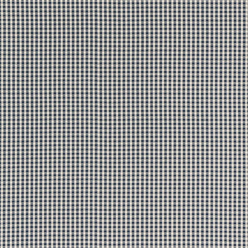 Schumacher Aruba Check Navy Fabric 68040