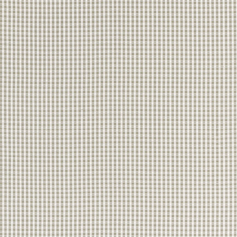Schumacher Aruba Check Stone Fabric 68043