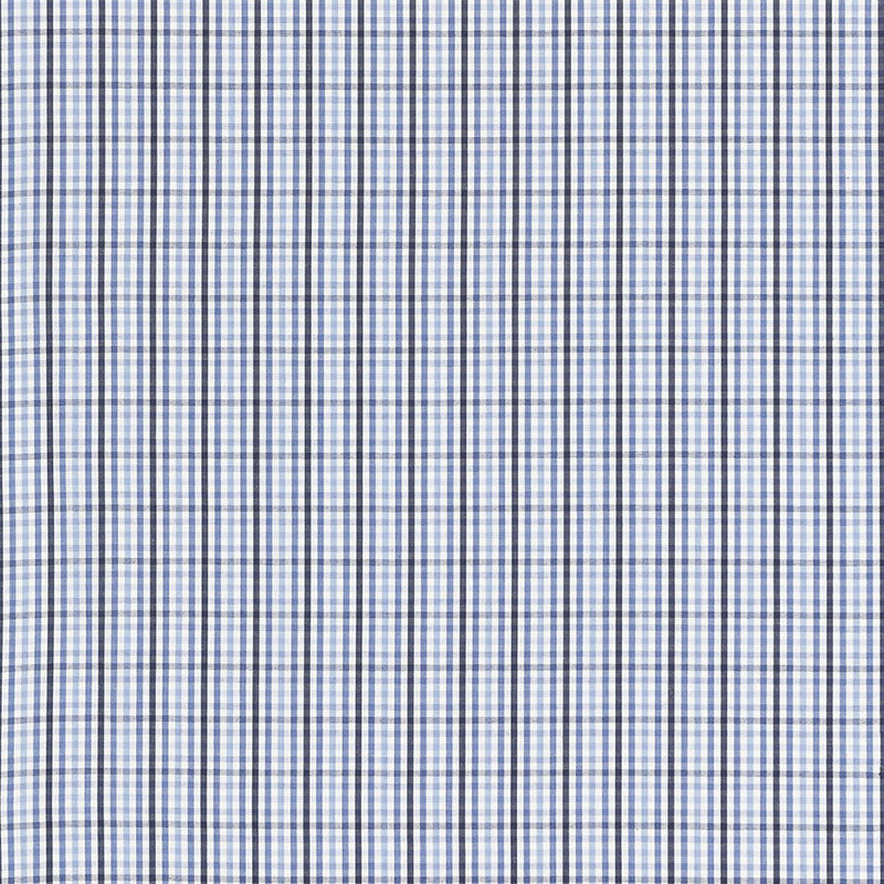 Schumacher Bahama Check Cornflower Fabric 68052