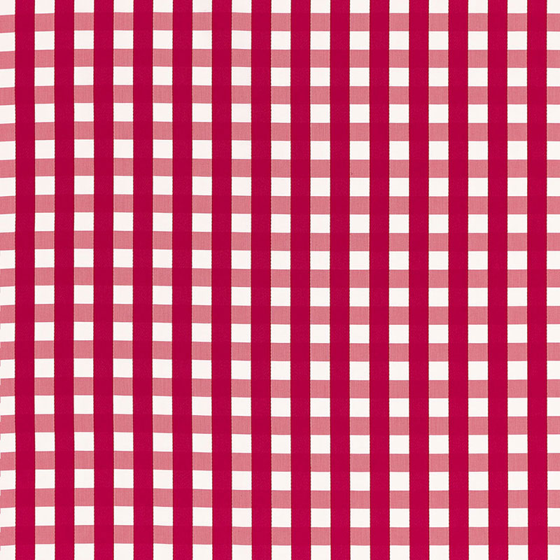 Schumacher Bermuda Check Azalea Fabric 68062