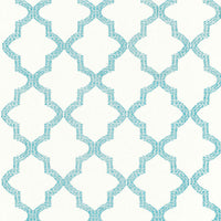 Schumacher Tangier Embroidery Caribbean Fabric 68342
