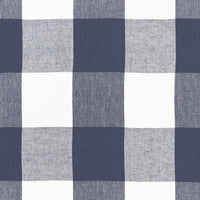 Schumacher Key Largo Check Navy Fabric 68370
