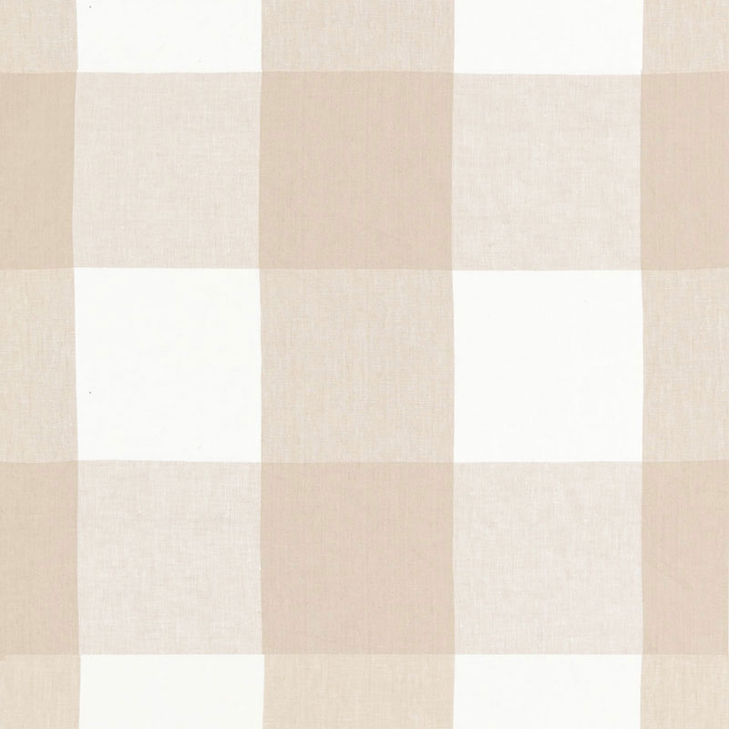 Schumacher Key Largo Check Sahara Fabric Sample 68371