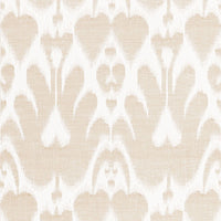 Schumacher Lela Cotton Ikat Sand Fabric 68582
