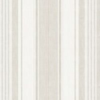 Schumacher Linen Stripe Natural Wallpaper 6861