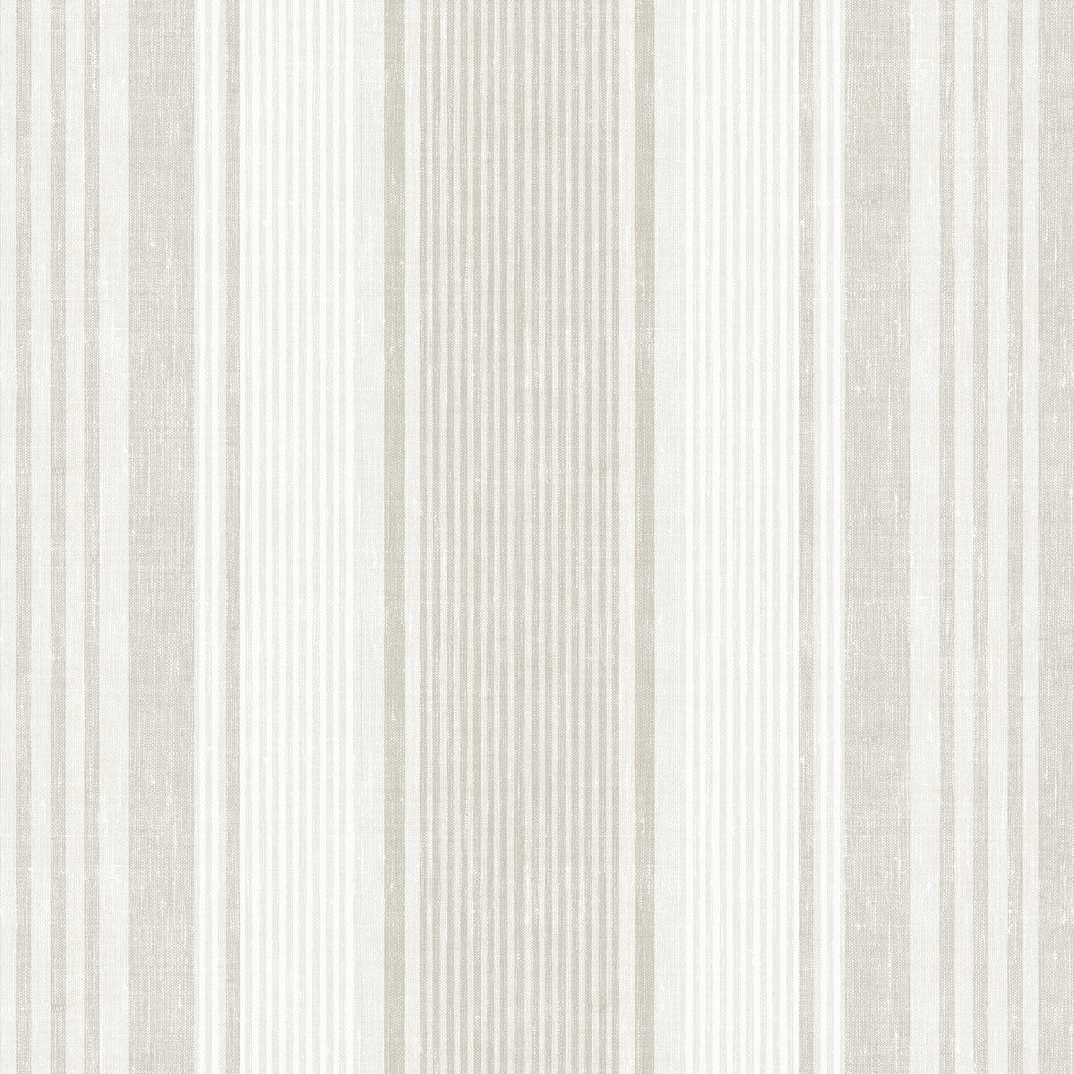 Schumacher Linen Stripe Natural Wallpaper Sample 6861