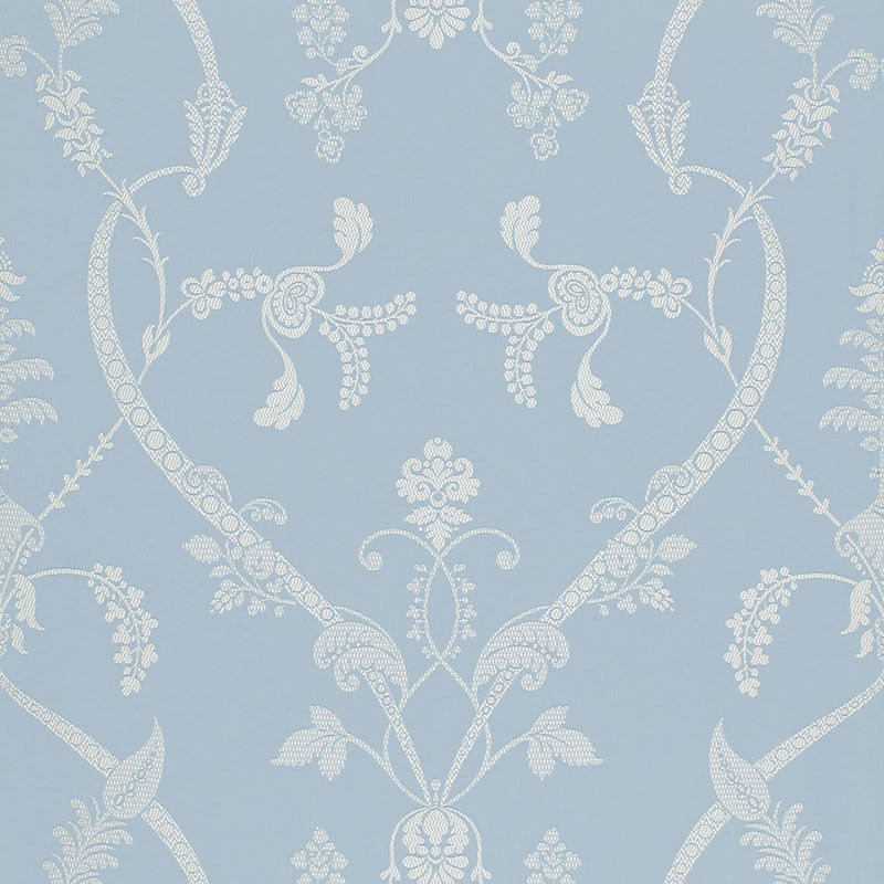 Schumacher Parc Monceau Ciel Fabric Sample 68620