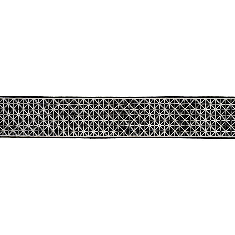 Schumacher Directoire Tape Black Trim Sample 68646
