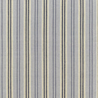 Schumacher Loire Jute Stripe Bleu Fabric 68690