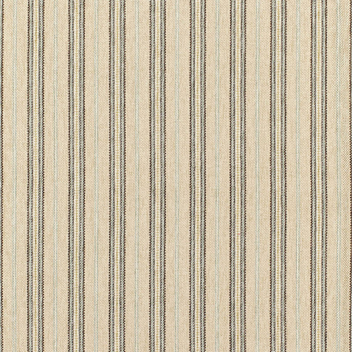 Schumacher Toscana Stripe Stone Fabric Sample 68733