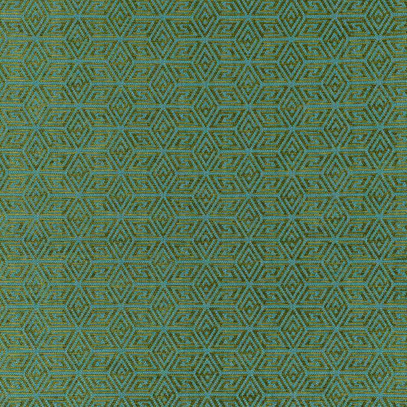 Schumacher Cosmati Chenille Boxwood Fabric Sample 68740