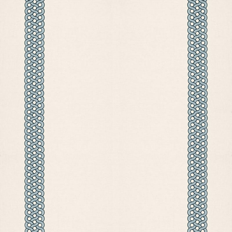 Schumacher Mandeville Embroidery Pacific Fabric Sample 68770
