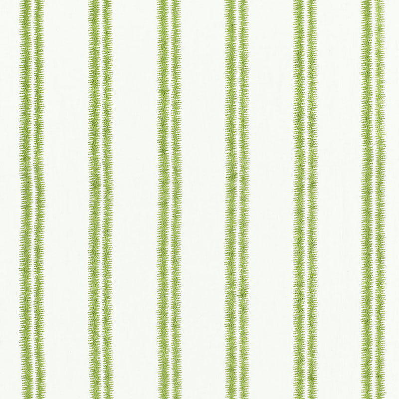 Schumacher Paloma Embroidery Grass Fabric Sample 68791