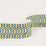 No.9 Thompson Xylophone Border  Teal Trim Sample N9031027004