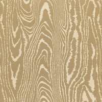 Schumacher Faux Bois Moire Weave Bronze Fabric 68830
