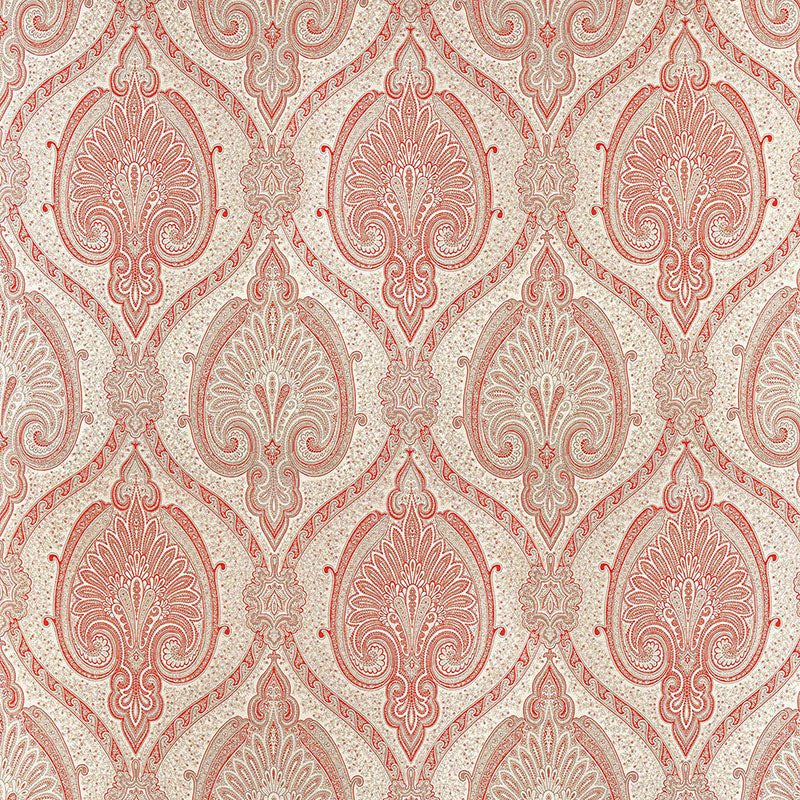 Schumacher Odalisque Cinnabar Fabric 68922