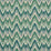 Schumacher Valkyrie Flame Stitch Emerald & Peacock Fabric 68942