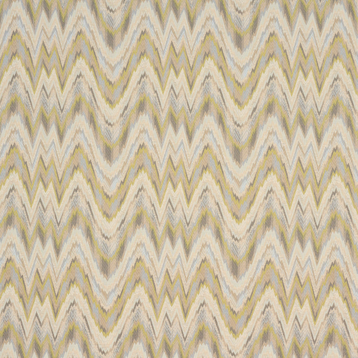 Schumacher Valkyrie Flame Stitch Lemon Sage Fabric Sample 68944