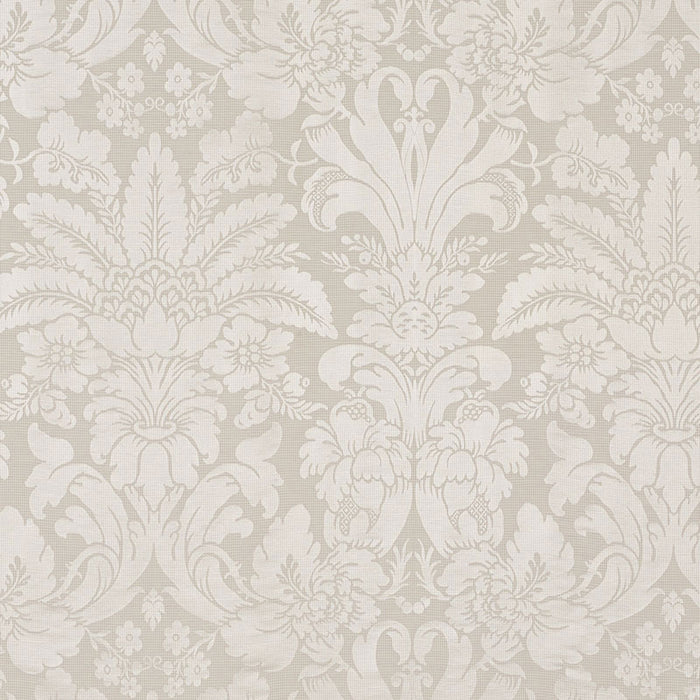 Schumacher Colette Linen/Silk Damask Linen Fabric Sample 69140