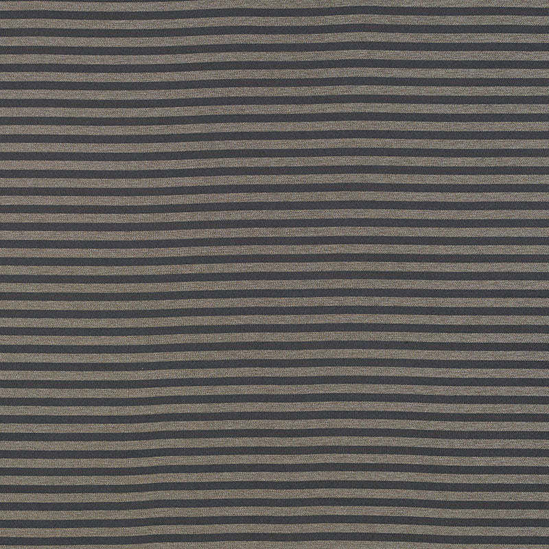 Schumacher Geoffrey Metallic Stripe Carbon Fabric Sample 69240