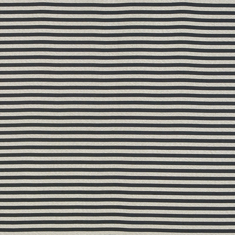 Schumacher Geoffrey Metallic Stripe Smoke Fabric Sample 69241
