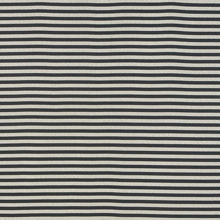 Schumacher Geoffrey Metallic Stripe Smoke Fabric Sample 69241