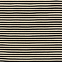 Schumacher Geoffrey Metallic Stripe Obsidian Fabric 69245