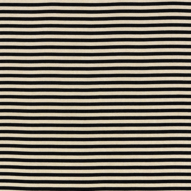 Schumacher Geoffrey Metallic Stripe Obsidian Fabric Sample 69245