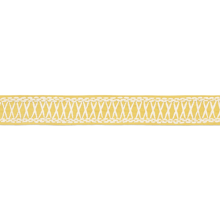 Schumacher Tikki Tape Yellow Trim 69308
