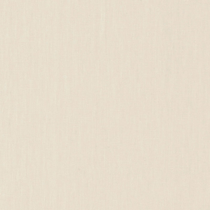 Schumacher Lange Glazed Linen Ivory Fabric Sample 69331