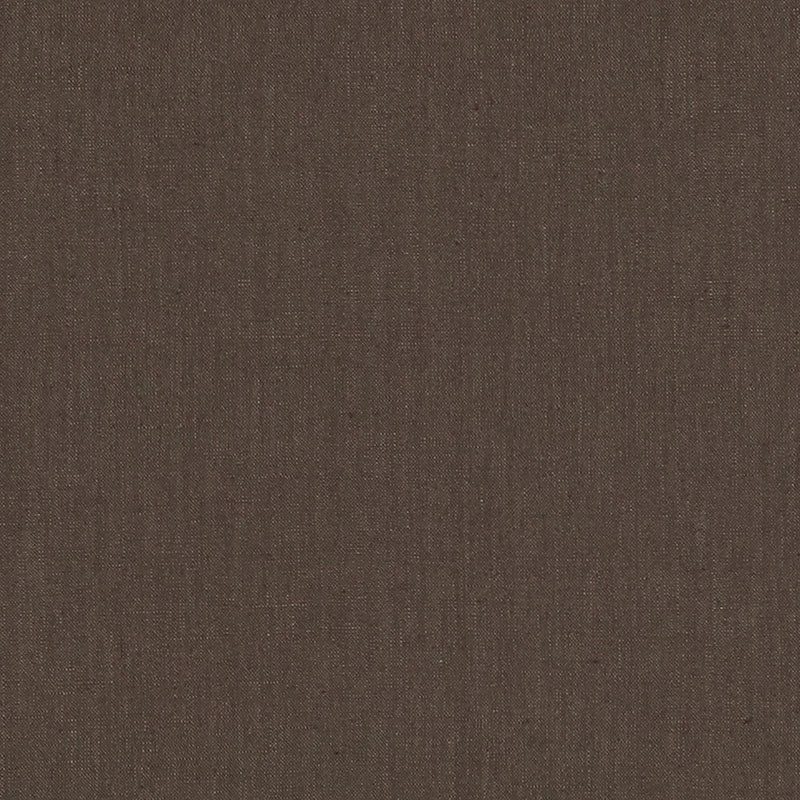 Schumacher Lange Glazed Linen Espresso Fabric Sample 69338