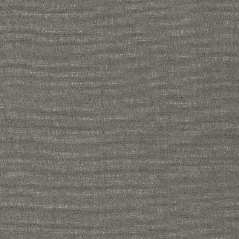 Schumacher Lange Glazed Linen Graphite Fabric Sample 69340