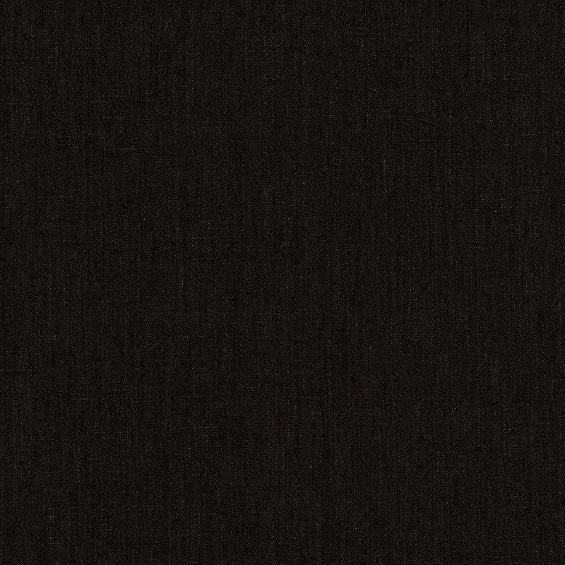 Schumacher Lange Glazed Linen Noir Fabric Sample 69341