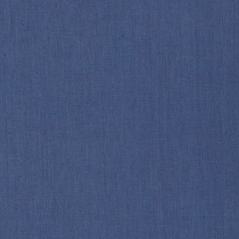 Schumacher Lange Glazed Linen Marine Fabric Sample 69347