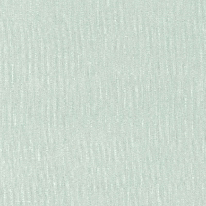 Schumacher Lange Glazed Linen Aquamarine Fabric Sample 69351