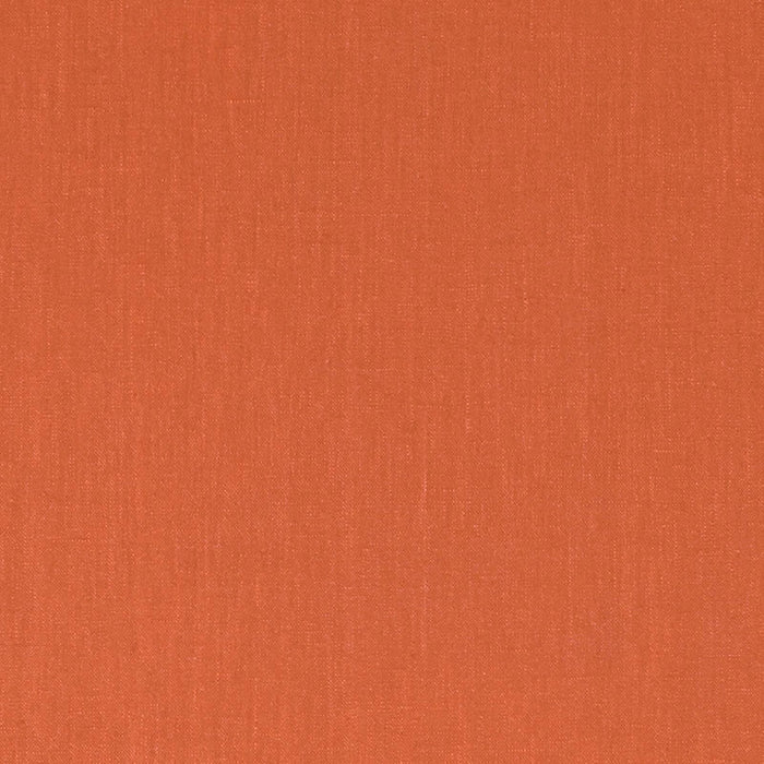 Schumacher Lange Glazed Linen Papaya Fabric Sample 69359