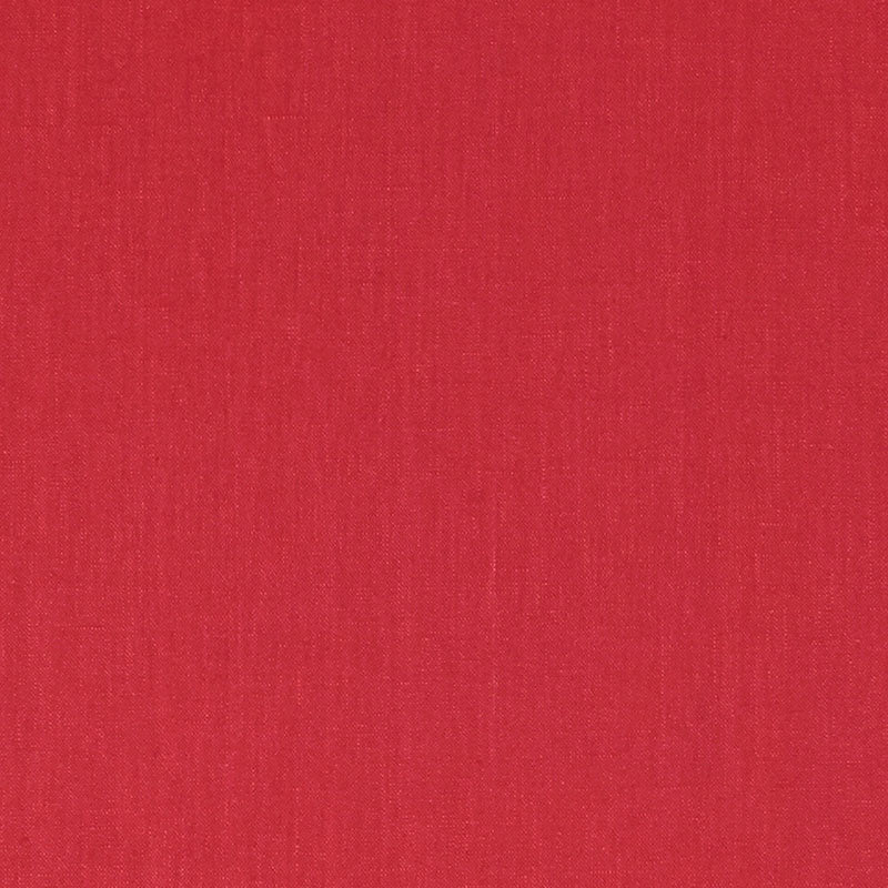 Schumacher Lange Glazed Linen Poppy Fabric Sample 69360