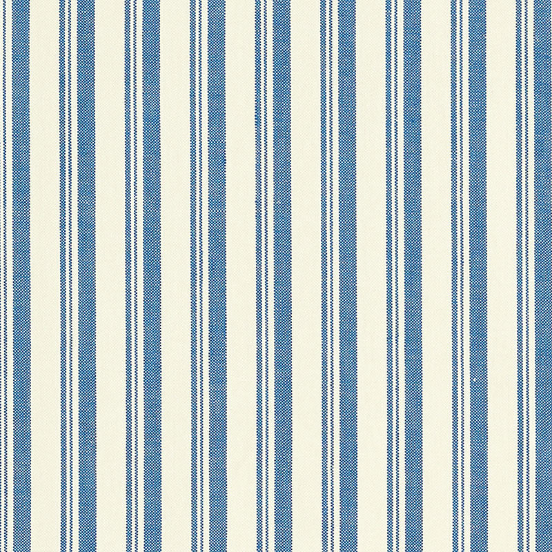 Schumacher Capri Navy/White Fabric Sample 69443