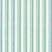 Schumacher Capri Aqua/White Fabric 69444
