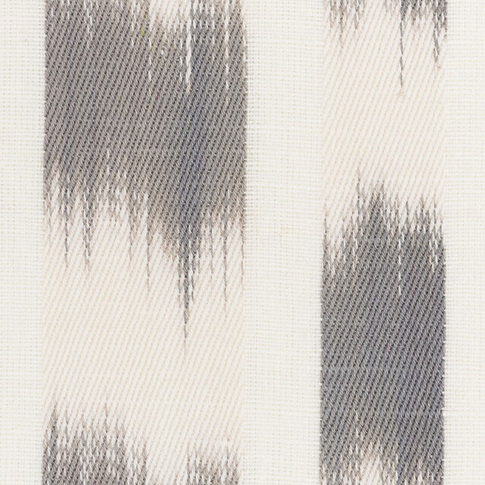 Schumacher Izmir Ikat Stripe Grey Fabric 69473