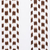 Schumacher Izmir Ikat Stripe Cocoa Fabric 69475